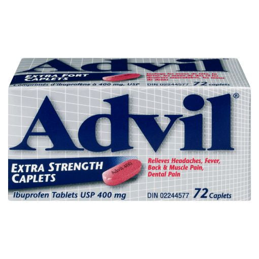 Advil Extra Strength 400 mg Caplets 72 EA
