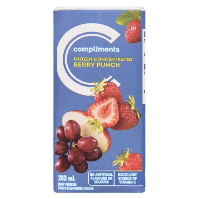 Compliments Frozen Berry Punch, 283 mL