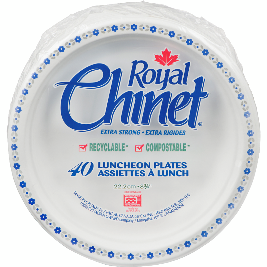 Royal Chinet Luncheon Plates, 40