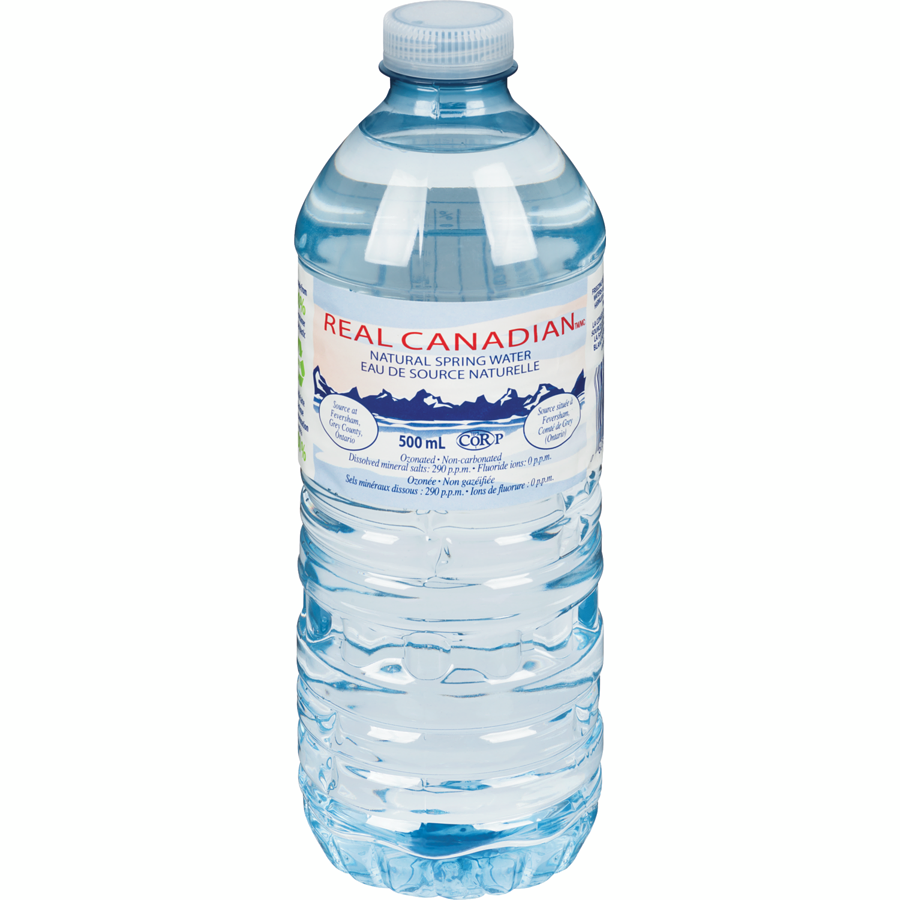 Real Canadian Natural Spring Water, 24 x 500 mL