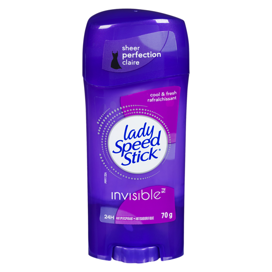Lady Speed Stick Ladies Deodorant, Invisible, Cool & Fresh, 70g