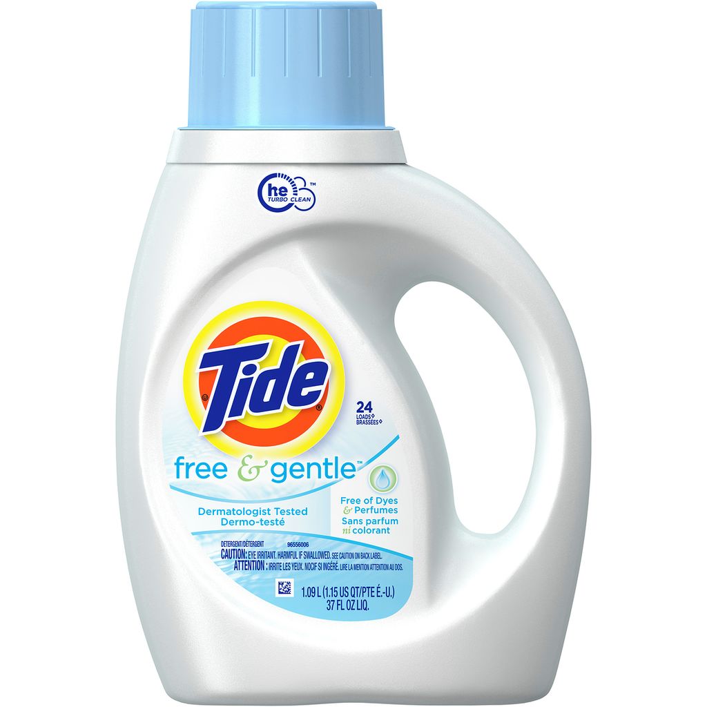 Tide Laundry Detergent, 1.09L, 24Loads, Free & Gentle, Dermatologist Recommended