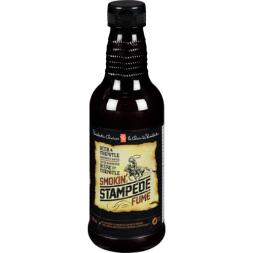 PC Smokin' Stampede BBQ Sauce, Beer & Chipotle, 500 mL