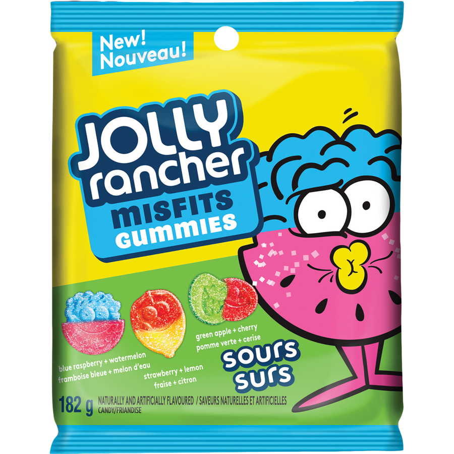 Jolly Rancher, Misfits Gummies, Sours, 182g