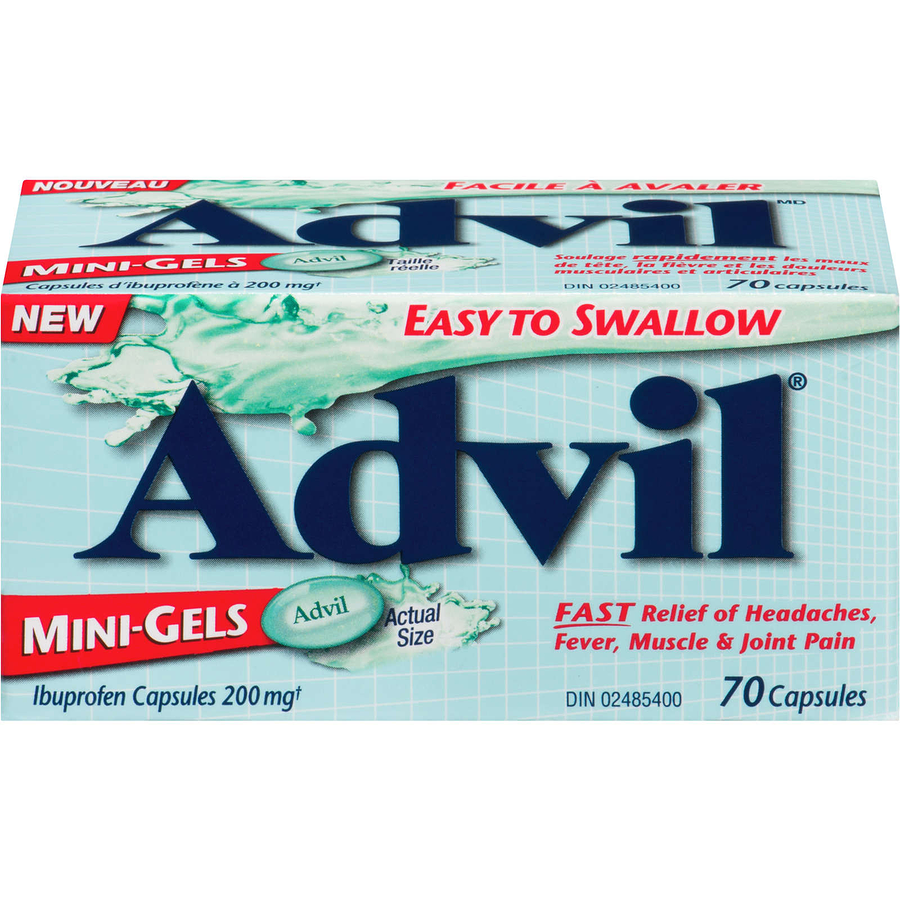 Advil, Mini-Gels, 200mg, 70's