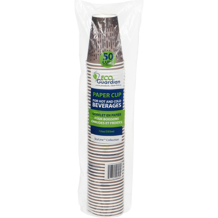 ECO Guardian Paper Cup HOT & COLD, 12 oz, 50 cups