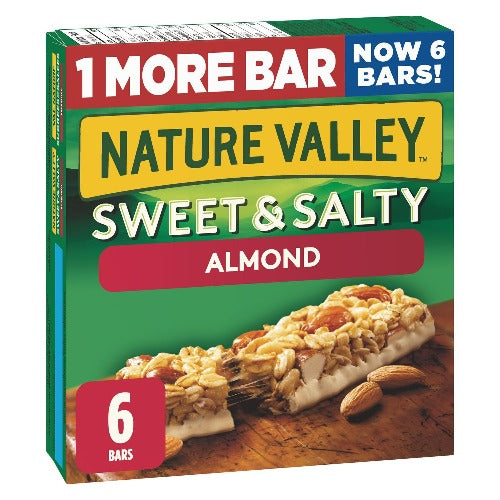 Nature Valley, Sweet & Salty Granola Bars, Almond, 6, 210g