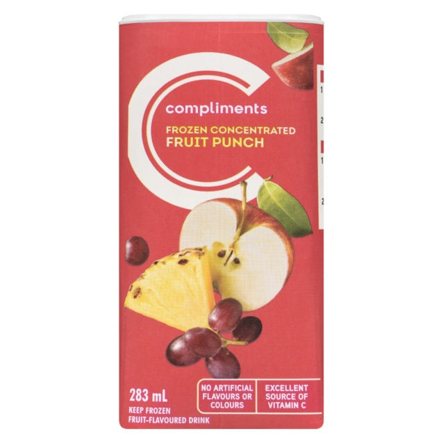 Compliments Frozen Fruit Punch, 283 mL