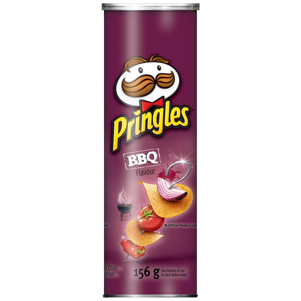 Pringles Chips, BBQ, 156 g