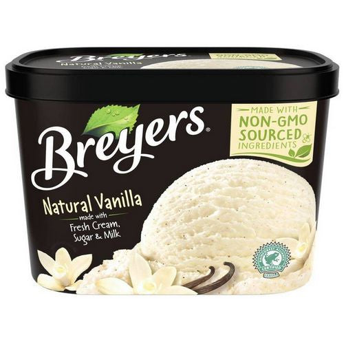 Breyers Ice Cream, Creamery Style Natural Vanilla, 1.66L