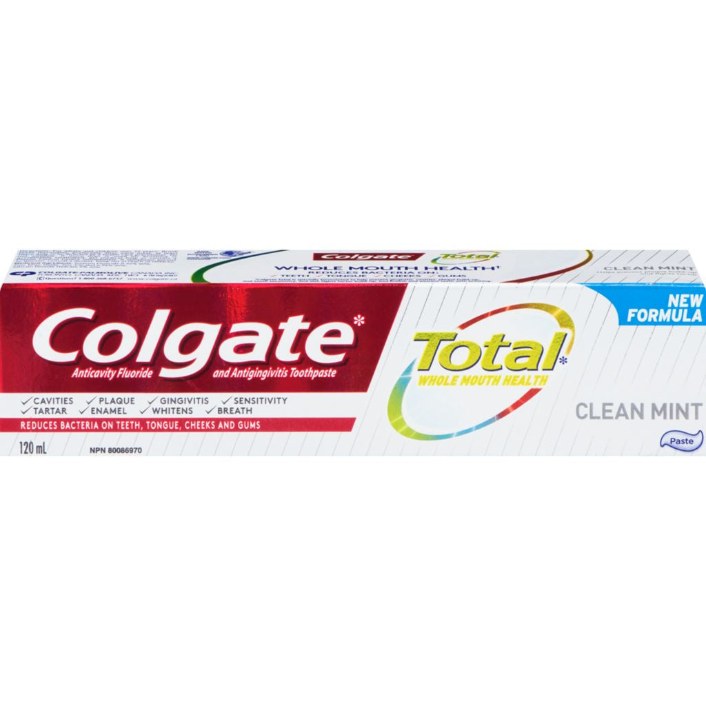 Colgate Toothpaste, Total Clean Mint, 120ml