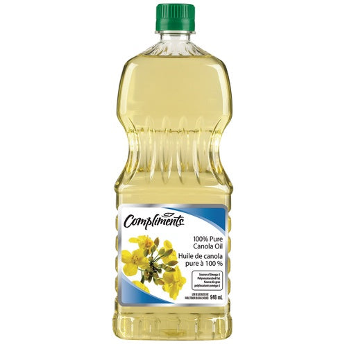Compliments 100% Pure Canola Oil 946 ml