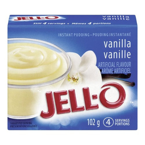 Jell-O Instant Pudding, Vanilla, 102g