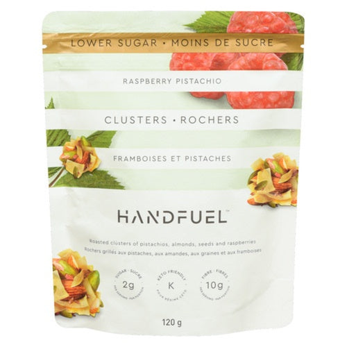 Handfuel Snacks, Raspberry Pistachio Clusters, 120 g