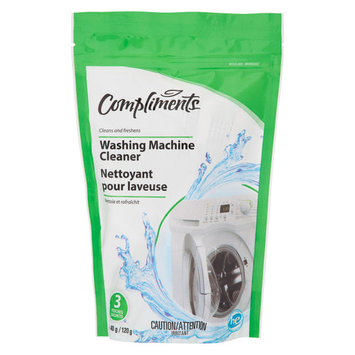 Compliments Washing Machine Cleaner, 3 pouches, 120g