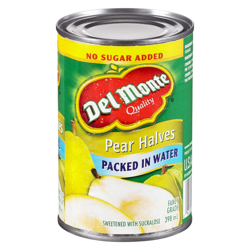 Del Monte Pear Halves, Packed in Water, 398 mL