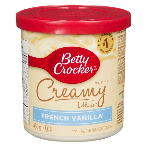 Betty Crocker Frosting, Creamy, French Vanilla, 450g