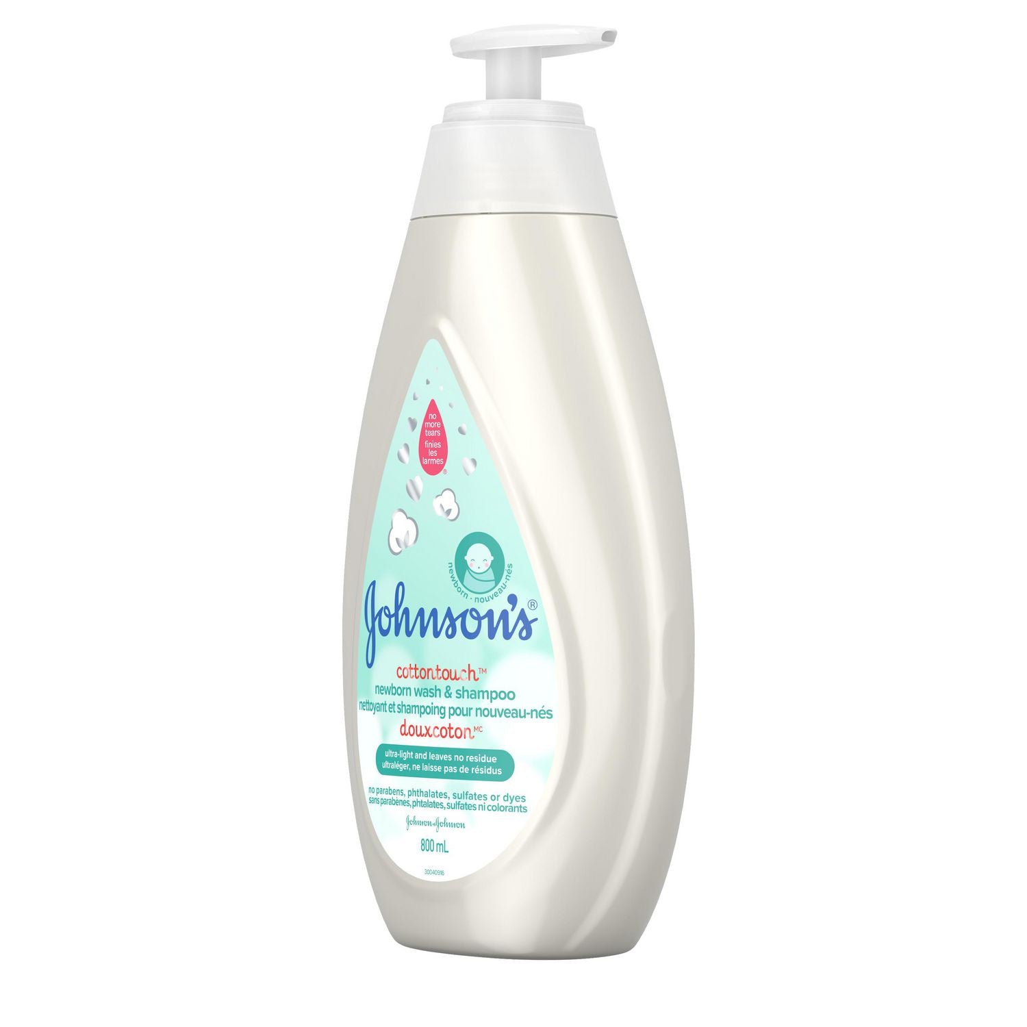 Johnson's Baby, Cottontouch, Newborn Wash & Shampoo, 800ml