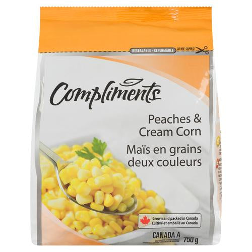 Compliments Frozen Vegetables, Peaches & Cream Corn, 750g