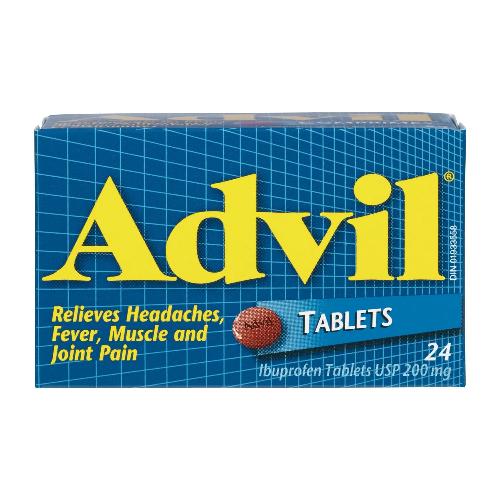 Advil, Tablets, 200mg, 24's