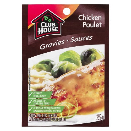 Club House Gravy Mix, Chicken, 25 g
