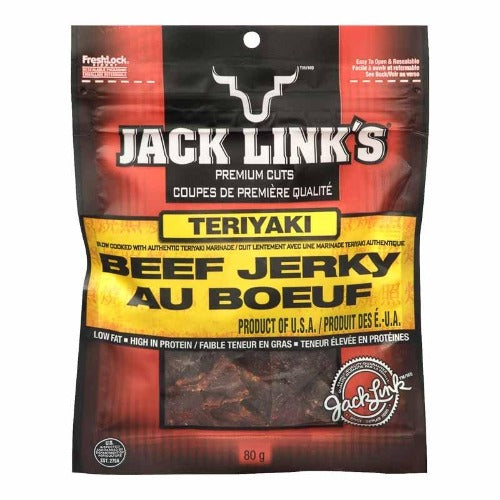 Jack Links Beef Jerky, Teriyaki, 80g