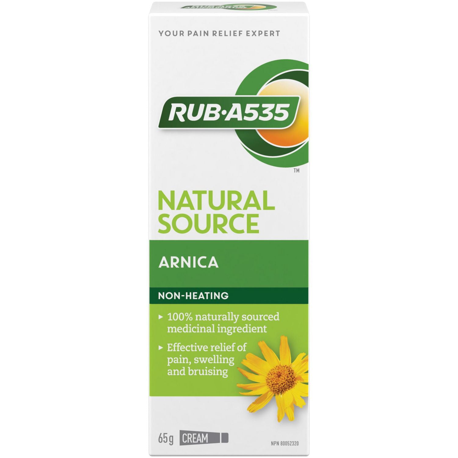RUB-A535 Arnica Cream, Natural Source Non-Heating, 65g