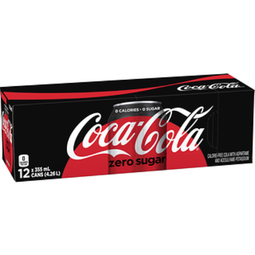 Coke Zero, 355ml can, 12
