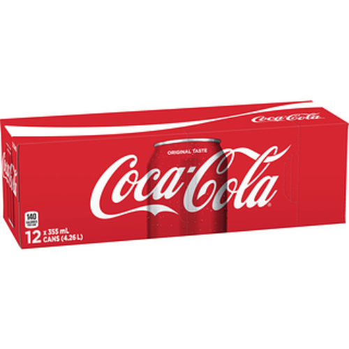 Coke, 355ml can, 12