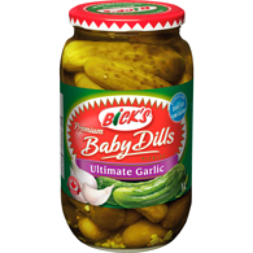 Bick's Pickles, Baby Dills, Ultimate Garlic, 1L