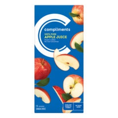 Compliments Pure Apple Juice, 1L