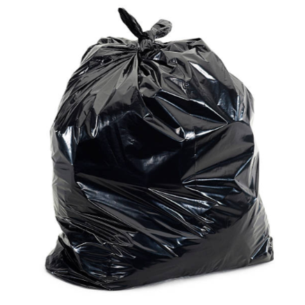 313550X Garbage Bags, Extra Strong, Black, 35x50", 100 Pack