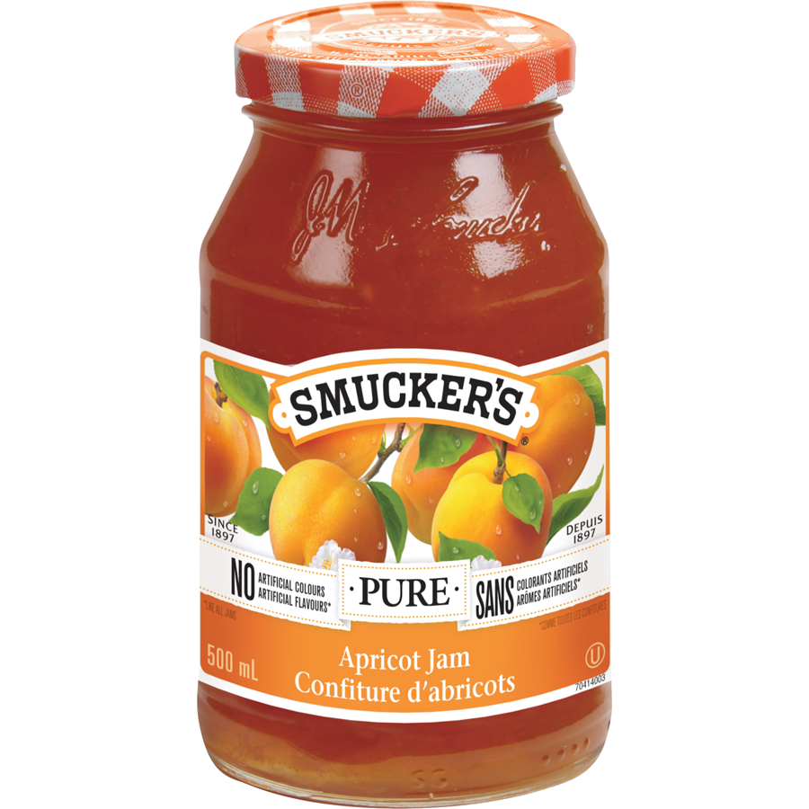 Smuckers Jam, Pure Apricot Jam, 500ml