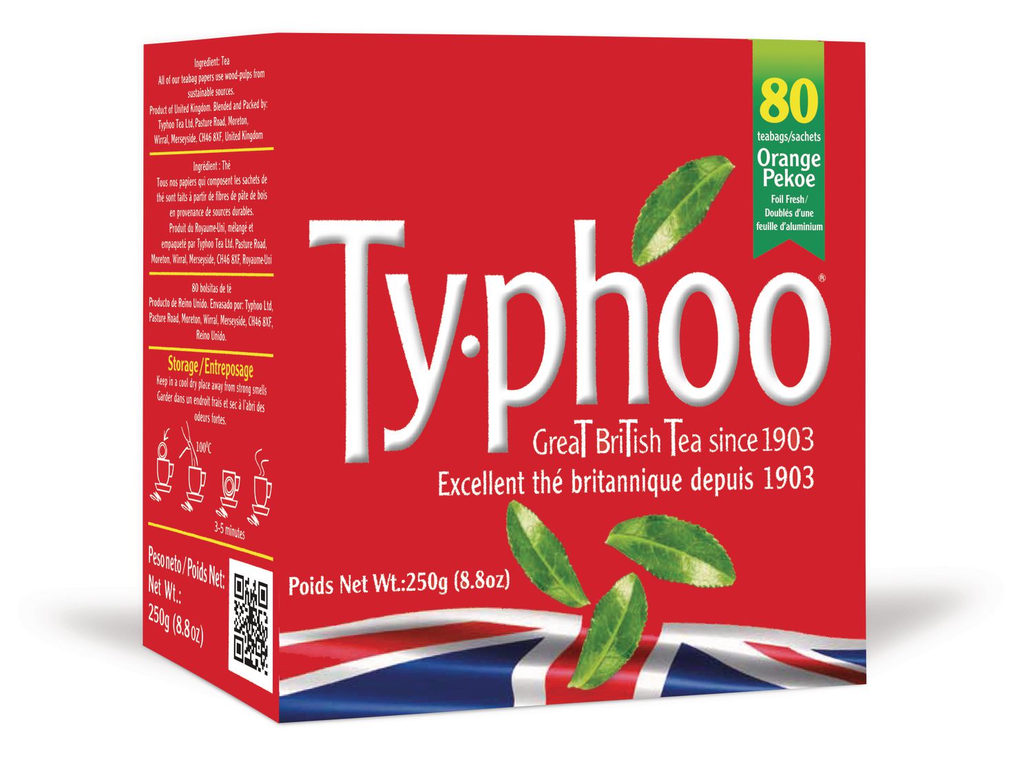 Ty-phoo Tea, 80 Tea Bags, 250 g