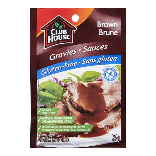 Club House Gravy Mix, Brown, Gluten-Free, 25 g