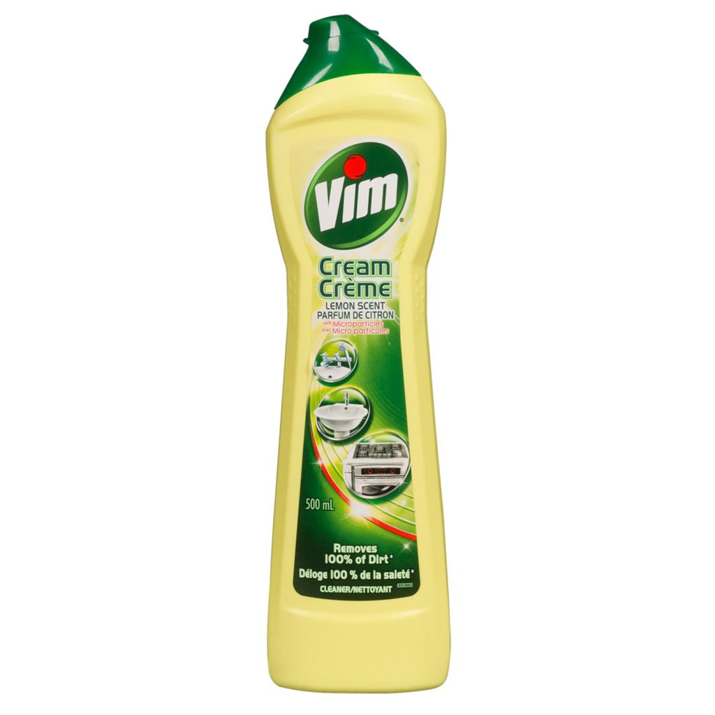 Vim Cleaner Cream, Lemon Scent, 500 mL