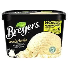 Breyers Ice Cream, Creamery Style French Vanilla, 1.66 L