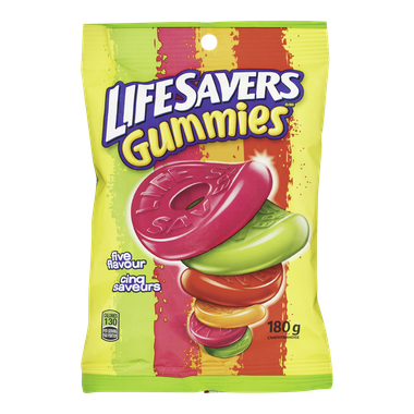 Lifesavers Gummies, Five Flavour, 180g