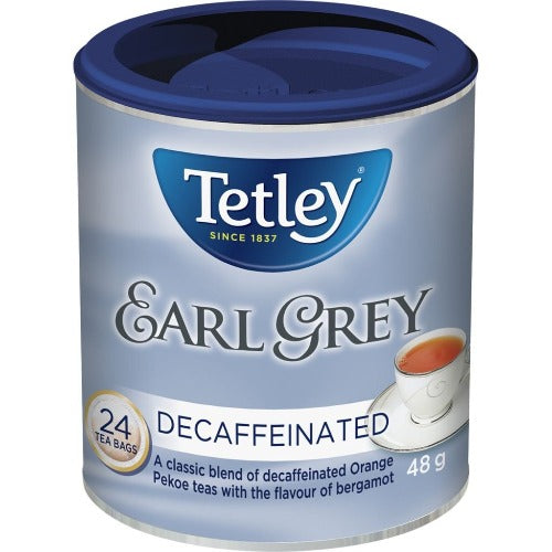 Tetley Tea, Earl Grey, Decaf, 48g, 24 Bags
