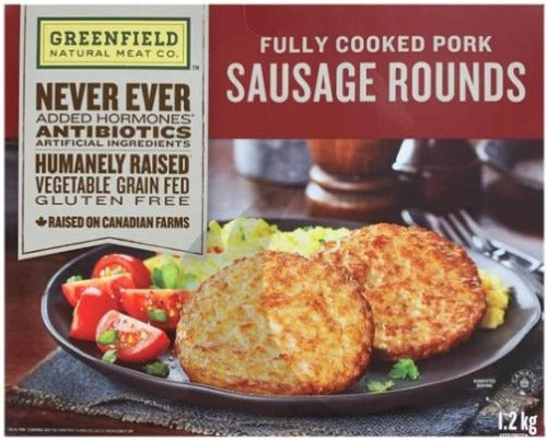 Greenfield Sausage Rounds,  Fully Cooked Pork, 1.2 kg