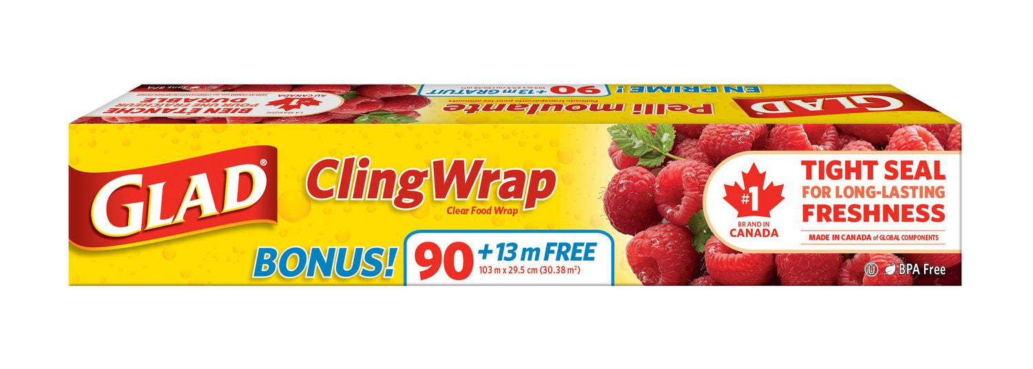 Glad Plastic Cling Wrap, 103m