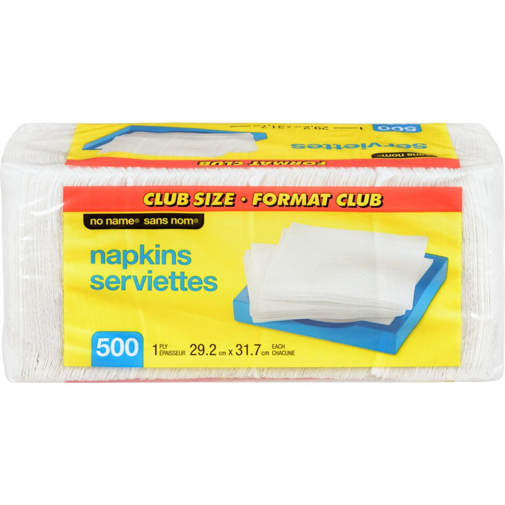 No Name Napkins, 1-ply 30.5cm x 30.5cm, 500 ct