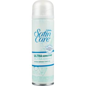 Gillette Satin Care Shave Gel, Ultra Sensitive, 198g