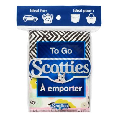 Scotties To Go Tissues, 3 Ply, 10 x 8 packs