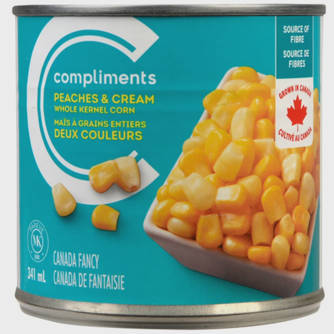 Compliments Whole Kernel Peaches & Cream Corn 341 ml