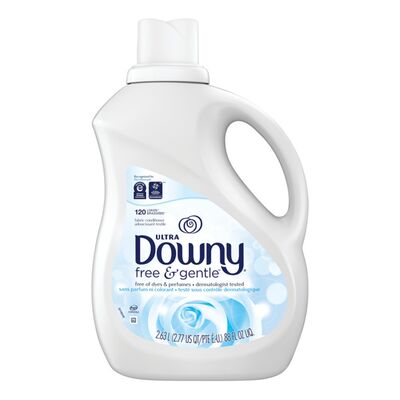 Downy Fabric Softener, Ultra Downy, free & gentle, 120 loads, 2.63L