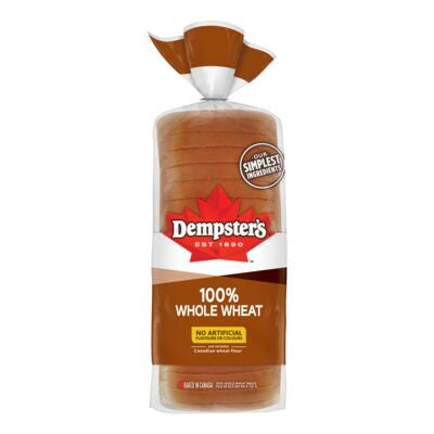 Dempster's Bread, Whole Wheat, 675 g