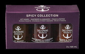 SaltSpring Kitchens, Spicy Trio Collection Gift Box, 3x125ml