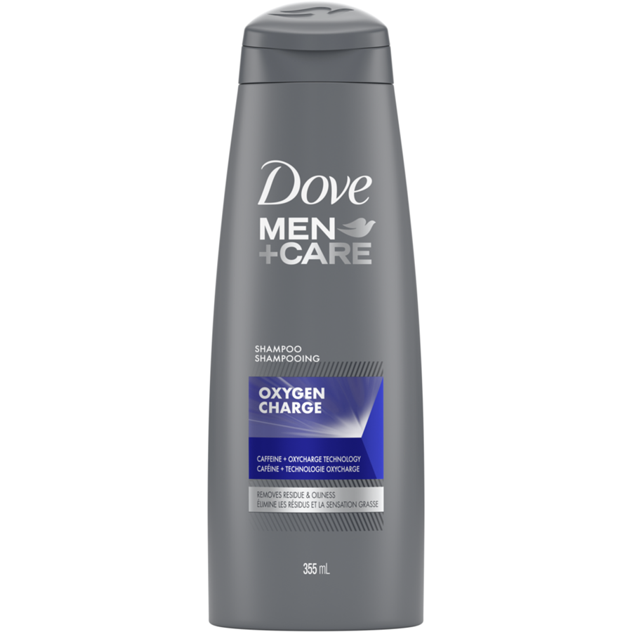 Dove Shampoo, Men Oxygen Charge, 355 mL