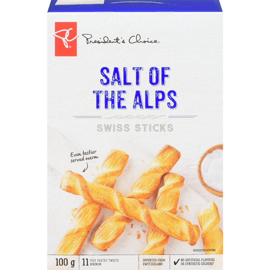 PC Swiss Sticks, Salt of the Alps, 100g